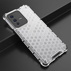 Custodia Silicone Trasparente Laterale 360 Gradi Cover AM1 per Vivo V23 Pro 5G Bianco