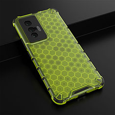 Custodia Silicone Trasparente Laterale 360 Gradi Cover AM1 per Vivo X70t Verde