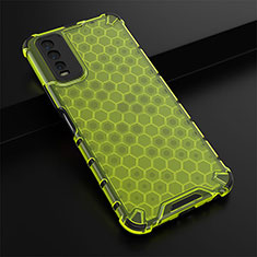 Custodia Silicone Trasparente Laterale 360 Gradi Cover AM1 per Vivo Y12A Verde