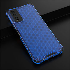 Custodia Silicone Trasparente Laterale 360 Gradi Cover AM1 per Vivo Y12G Blu