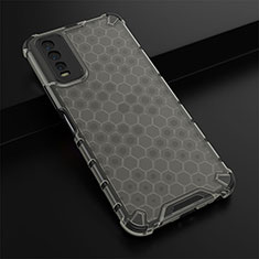 Custodia Silicone Trasparente Laterale 360 Gradi Cover AM1 per Vivo Y12G Nero