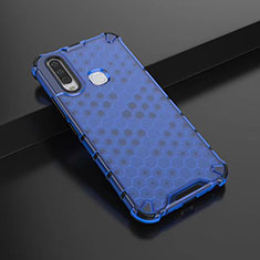 Custodia Silicone Trasparente Laterale 360 Gradi Cover AM1 per Vivo Y17 Blu