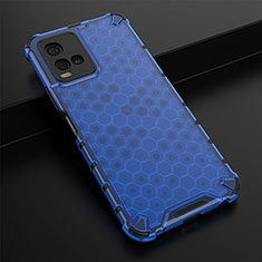 Custodia Silicone Trasparente Laterale 360 Gradi Cover AM1 per Vivo Y21 Blu