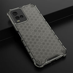 Custodia Silicone Trasparente Laterale 360 Gradi Cover AM1 per Vivo Y21 Nero