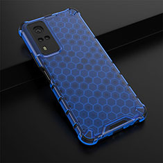 Custodia Silicone Trasparente Laterale 360 Gradi Cover AM1 per Vivo Y53s 4G Blu