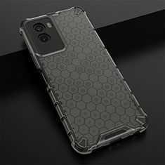 Custodia Silicone Trasparente Laterale 360 Gradi Cover AM1 per Vivo Y55s (2021) Nero