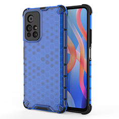 Custodia Silicone Trasparente Laterale 360 Gradi Cover AM1 per Xiaomi Poco M4 Pro 5G Blu