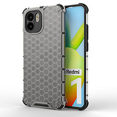 Custodia Silicone Trasparente Laterale 360 Gradi Cover AM1 per Xiaomi Redmi A2 Nero