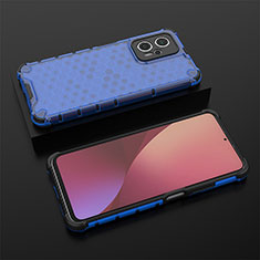 Custodia Silicone Trasparente Laterale 360 Gradi Cover AM1 per Xiaomi Redmi K50i 5G Blu