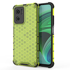 Custodia Silicone Trasparente Laterale 360 Gradi Cover AM1 per Xiaomi Redmi Note 11E 5G Verde