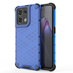 Custodia Silicone Trasparente Laterale 360 Gradi Cover AM1 per Xiaomi Redmi Note 13 Pro 5G Blu