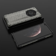 Custodia Silicone Trasparente Laterale 360 Gradi Cover AM2 per Huawei Honor Magic3 Pro+ Plus 5G Nero