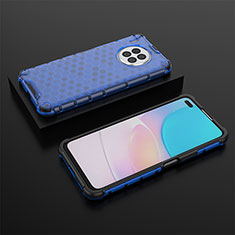Custodia Silicone Trasparente Laterale 360 Gradi Cover AM2 per Huawei Nova 8i Blu