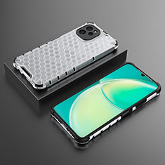 Custodia Silicone Trasparente Laterale 360 Gradi Cover AM2 per Huawei Nova Y61 Bianco