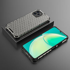 Custodia Silicone Trasparente Laterale 360 Gradi Cover AM2 per Huawei Nova Y61 Nero