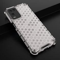 Custodia Silicone Trasparente Laterale 360 Gradi Cover AM2 per Oppo A54 4G Bianco