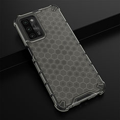 Custodia Silicone Trasparente Laterale 360 Gradi Cover AM2 per Oppo A55 5G Nero