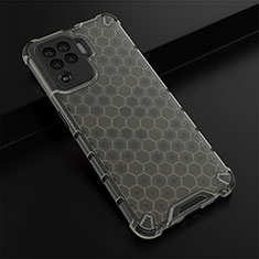 Custodia Silicone Trasparente Laterale 360 Gradi Cover AM2 per Oppo A94 4G Nero