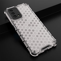 Custodia Silicone Trasparente Laterale 360 Gradi Cover AM2 per Oppo F19 Bianco