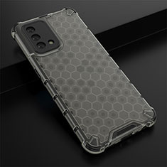 Custodia Silicone Trasparente Laterale 360 Gradi Cover AM2 per Oppo F19 Nero