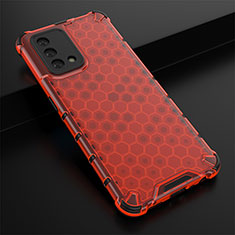 Custodia Silicone Trasparente Laterale 360 Gradi Cover AM2 per Oppo F19 Rosso