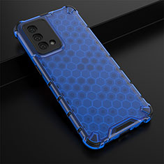 Custodia Silicone Trasparente Laterale 360 Gradi Cover AM2 per Oppo K9 5G Blu