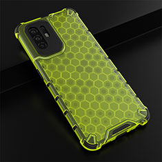 Custodia Silicone Trasparente Laterale 360 Gradi Cover AM2 per Oppo Reno5 Z 5G Verde