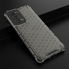 Custodia Silicone Trasparente Laterale 360 Gradi Cover AM2 per Oppo Reno6 Pro+ Plus 5G Nero