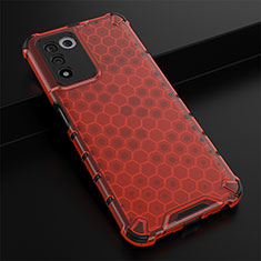 Custodia Silicone Trasparente Laterale 360 Gradi Cover AM2 per Realme 9 SE 5G Rosso