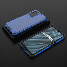 Custodia Silicone Trasparente Laterale 360 Gradi Cover AM2 per Realme V11 5G Blu