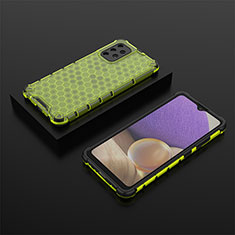 Custodia Silicone Trasparente Laterale 360 Gradi Cover AM2 per Samsung Galaxy A32 5G Verde