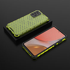 Custodia Silicone Trasparente Laterale 360 Gradi Cover AM2 per Samsung Galaxy A72 4G Verde