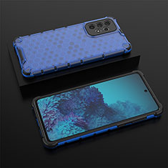 Custodia Silicone Trasparente Laterale 360 Gradi Cover AM2 per Samsung Galaxy A73 5G Blu