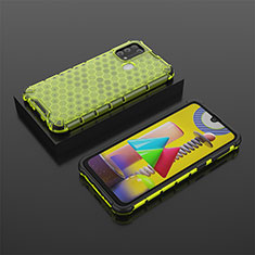 Custodia Silicone Trasparente Laterale 360 Gradi Cover AM2 per Samsung Galaxy M21s Verde