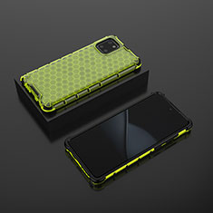 Custodia Silicone Trasparente Laterale 360 Gradi Cover AM2 per Samsung Galaxy Note 10 Lite Verde