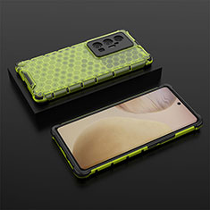 Custodia Silicone Trasparente Laterale 360 Gradi Cover AM2 per Vivo X70 Pro+ Plus 5G Verde