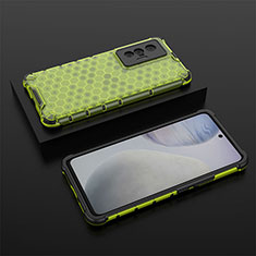 Custodia Silicone Trasparente Laterale 360 Gradi Cover AM2 per Vivo X70t Verde