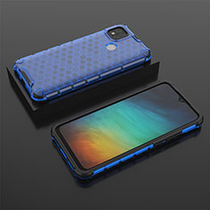 Custodia Silicone Trasparente Laterale 360 Gradi Cover AM2 per Xiaomi POCO C3 Blu