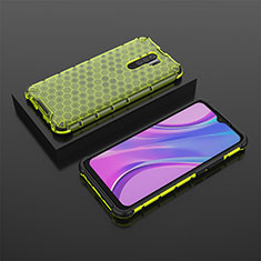 Custodia Silicone Trasparente Laterale 360 Gradi Cover AM2 per Xiaomi Poco M2 Verde