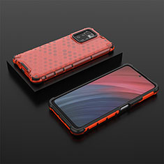 Custodia Silicone Trasparente Laterale 360 Gradi Cover AM2 per Xiaomi Poco X3 GT 5G Rosso