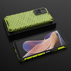 Custodia Silicone Trasparente Laterale 360 Gradi Cover AM2 per Xiaomi Poco X4 NFC Verde