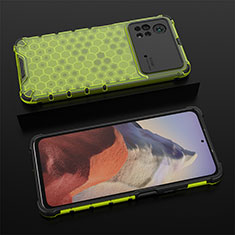 Custodia Silicone Trasparente Laterale 360 Gradi Cover AM2 per Xiaomi Poco X4 Pro 5G Verde
