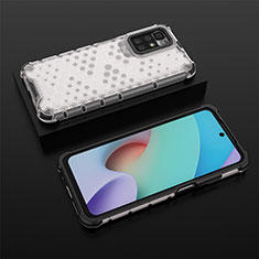 Custodia Silicone Trasparente Laterale 360 Gradi Cover AM2 per Xiaomi Redmi 10 4G Bianco