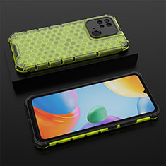 Custodia Silicone Trasparente Laterale 360 Gradi Cover AM2 per Xiaomi Redmi 10 India Verde