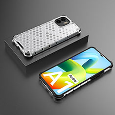 Custodia Silicone Trasparente Laterale 360 Gradi Cover AM2 per Xiaomi Redmi A1 Bianco