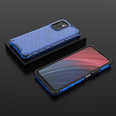 Custodia Silicone Trasparente Laterale 360 Gradi Cover AM2 per Xiaomi Redmi Note 10 Pro 5G Blu