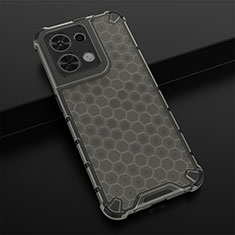 Custodia Silicone Trasparente Laterale 360 Gradi Cover AM2 per Xiaomi Redmi Note 13 5G Nero