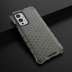 Custodia Silicone Trasparente Laterale 360 Gradi Cover AM3 per OnePlus 9 5G Nero