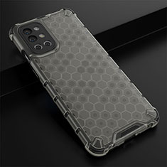 Custodia Silicone Trasparente Laterale 360 Gradi Cover AM3 per OnePlus 9R 5G Nero