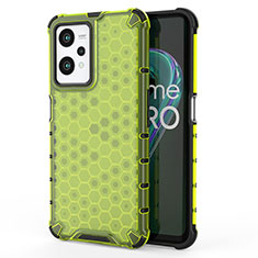 Custodia Silicone Trasparente Laterale 360 Gradi Cover AM3 per Realme 9 5G Verde